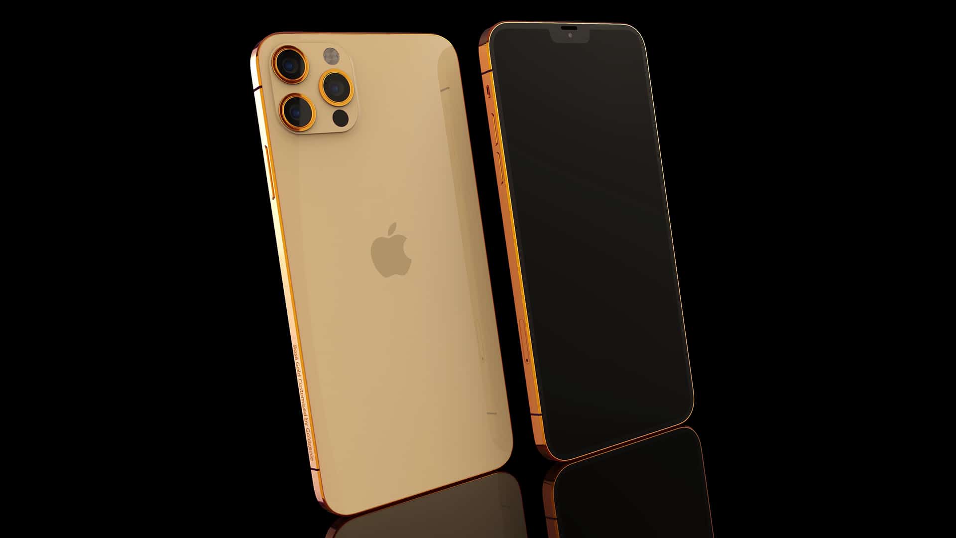 iPhone 12 Pro Max 24k Gold, Rose Gold, Platinum Gold “Epitome” Range (6