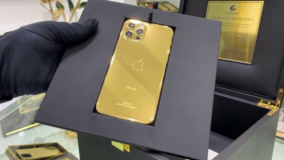24k Gold Iphone 12 Pro Max Rose Gold Platinum 6 7 Goldgenie International