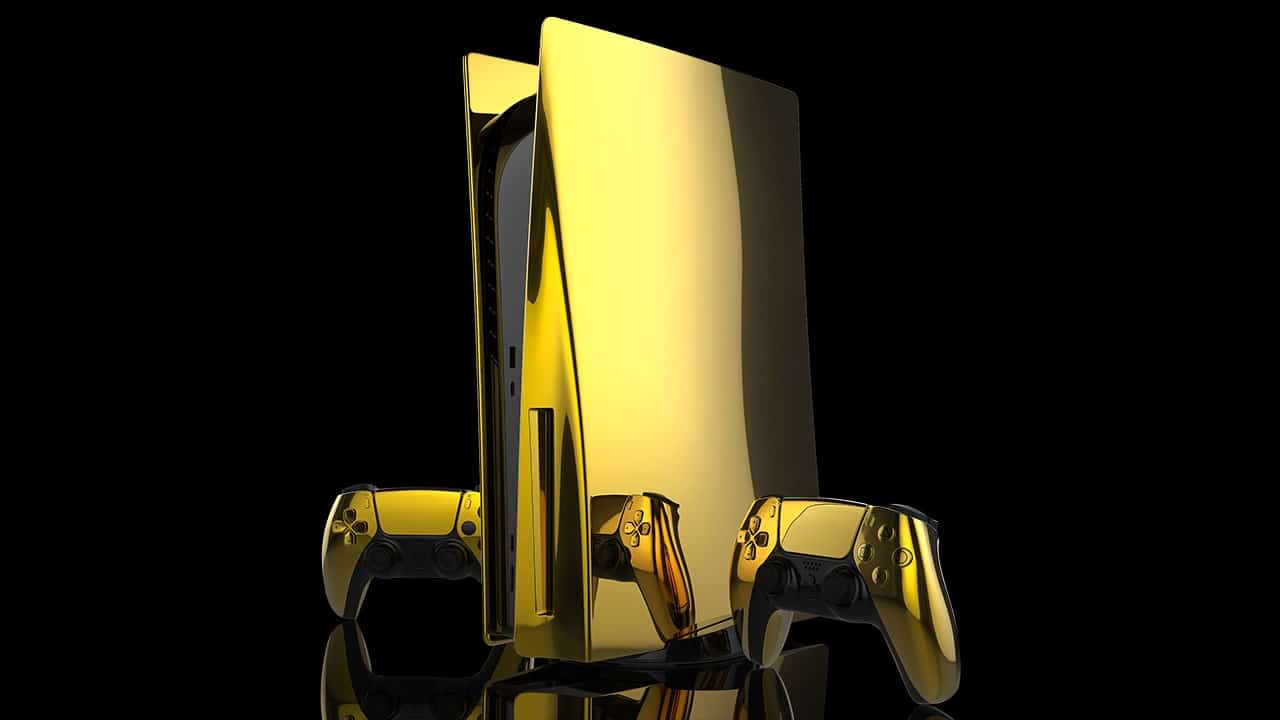 Sanders Abe morfin The 24k Gold Partly PlayStation PS5™ console | Goldgenie