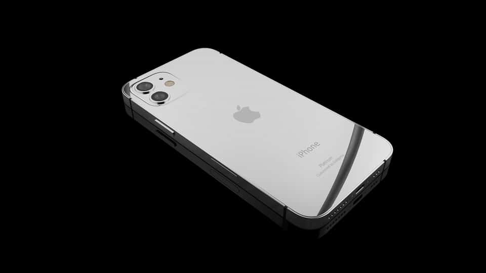Platinum iPhone 12 mini down