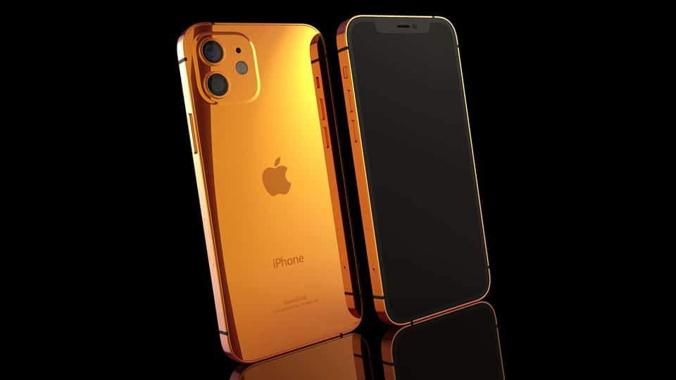 Rose Gold iPhone 12 mini Up