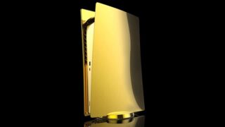Gold Playstation 5 Front Gold