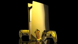 Gold PlayStation PS Console Complete ps6