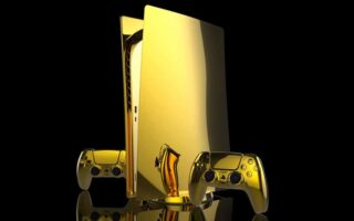 Gold PlayStation PS Console Complete ps6