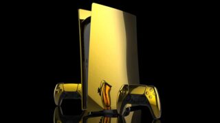 Gold PlayStation PS Console Complete ps7