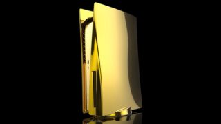 Gold Playstation 5 Front Gold