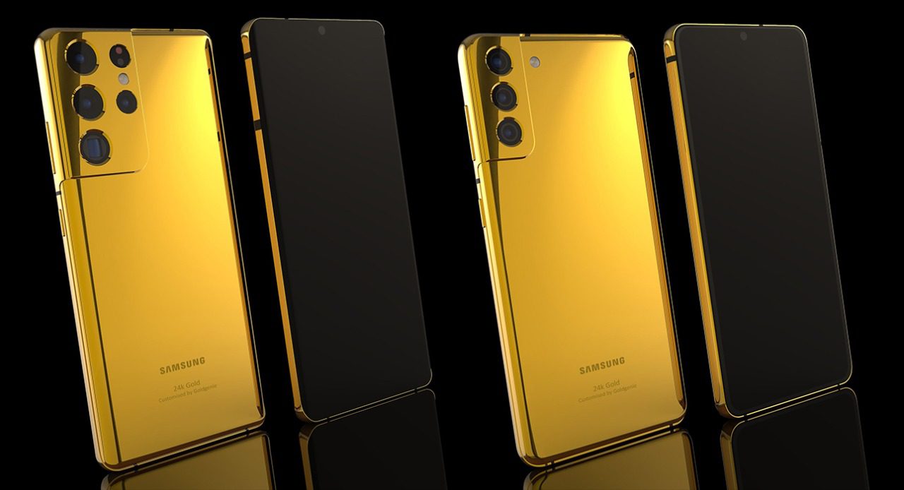 24k Gold Samsung S21, S21 Ultra
