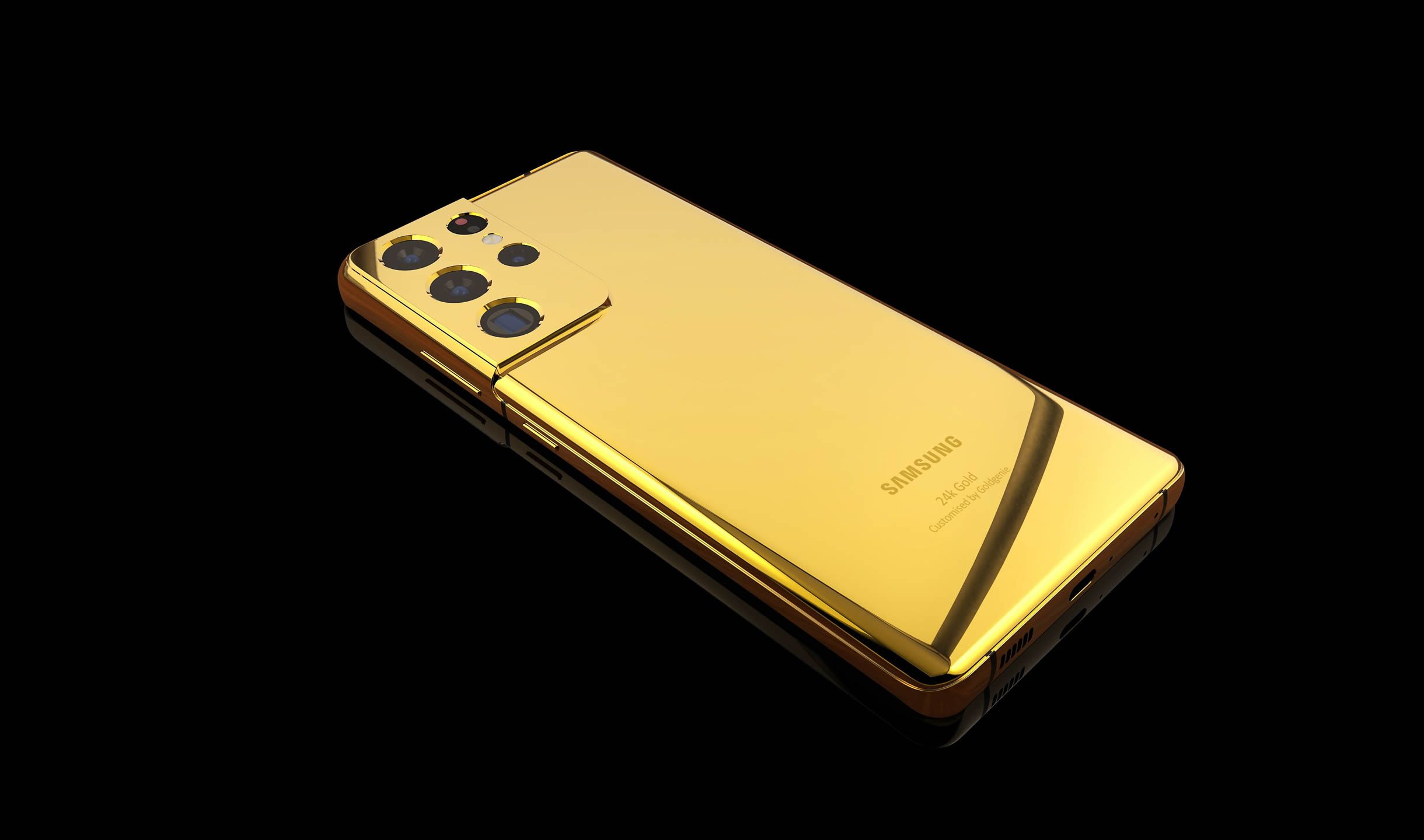 24k Gold Samsung S21 Ultra ldd1