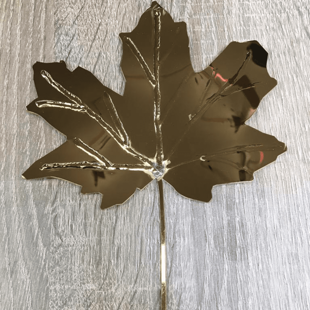 Gold plated leaf