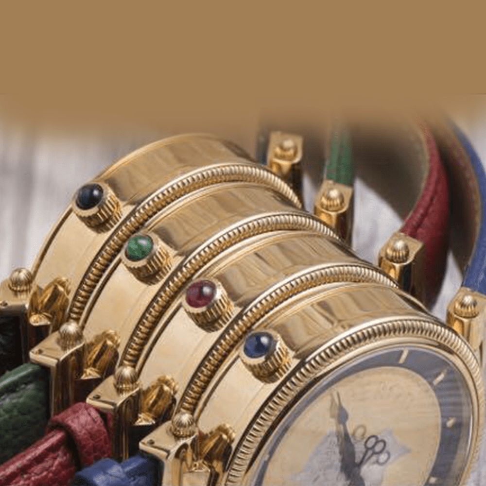 Gold plated watches and jewellery