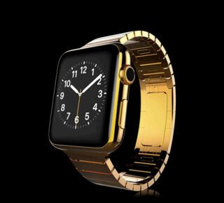 Luxury 24K Gold Apple Watch 6 with Brilliance strap