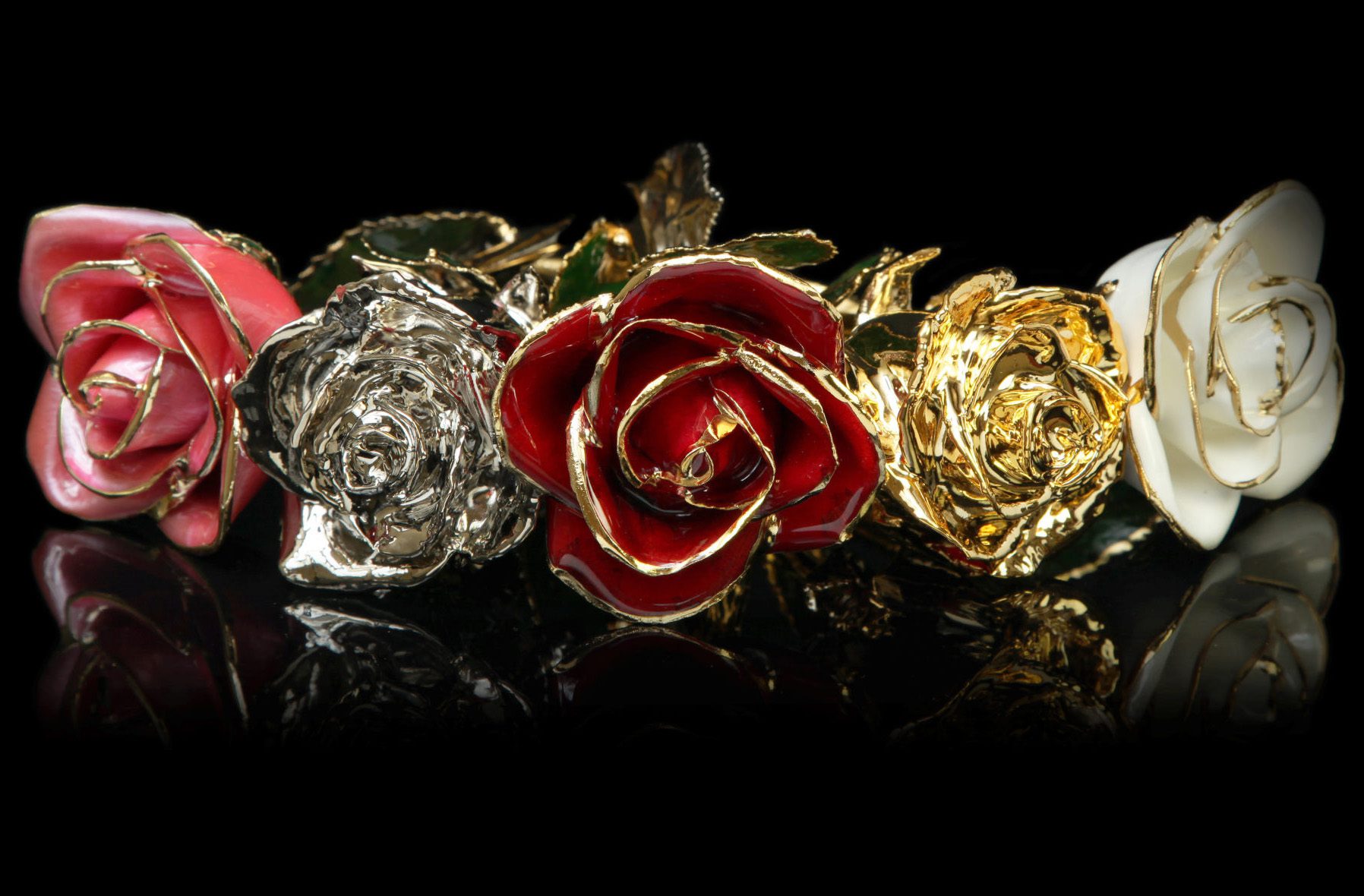 24k Gold Platinum Roses
