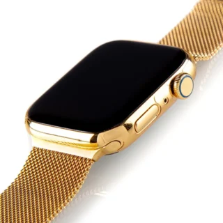 24k Gold Milanese Apple Watch Strap