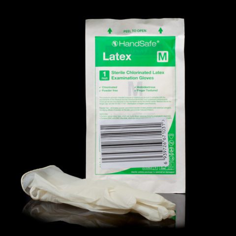 Gold plating latex gloves
