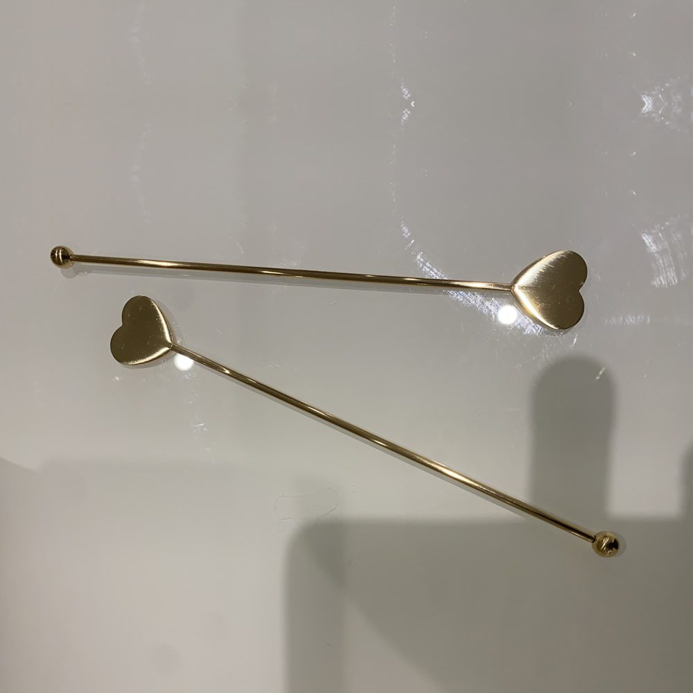 Gold plated cocktail sticks