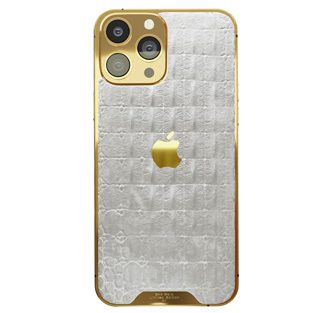 white croc leather iphone 15