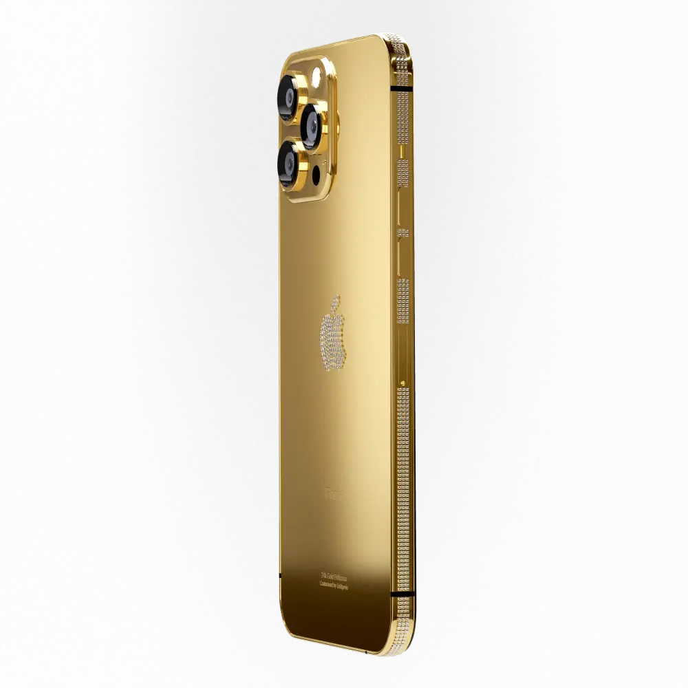24k Gold diamond iphone 15