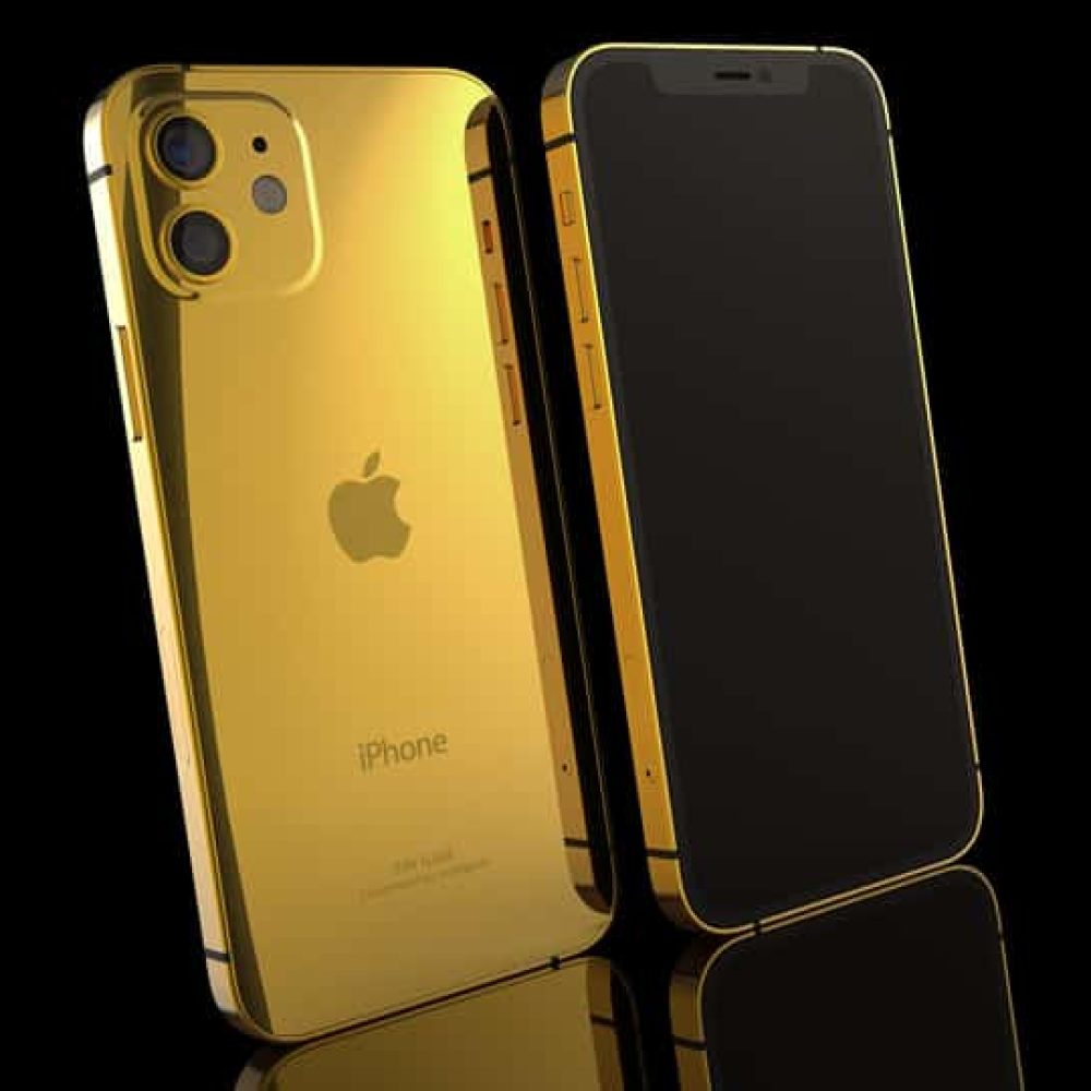 24k Gold iphone 12 mini front