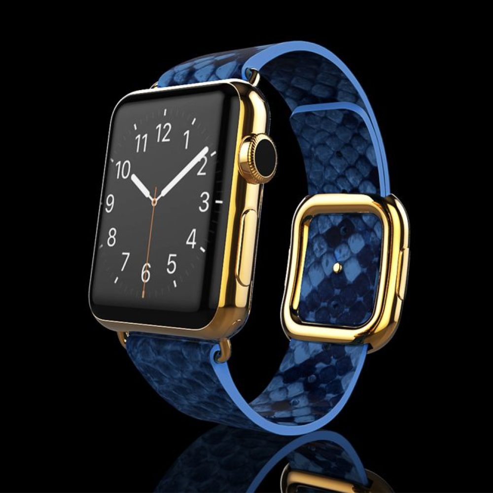 Apple Watch 5 Blue Python Strap