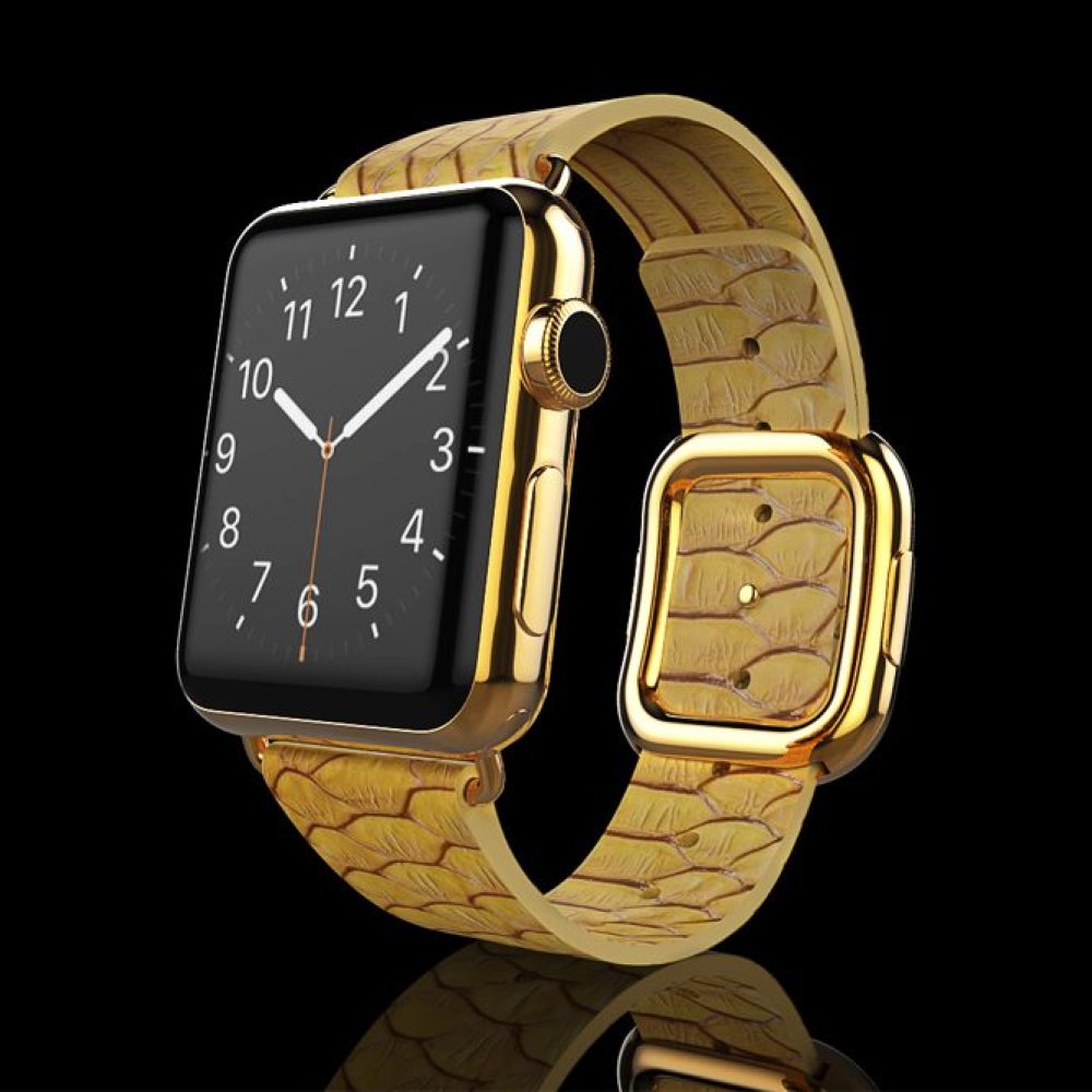 Apple Watch 5 Gold Python Strap